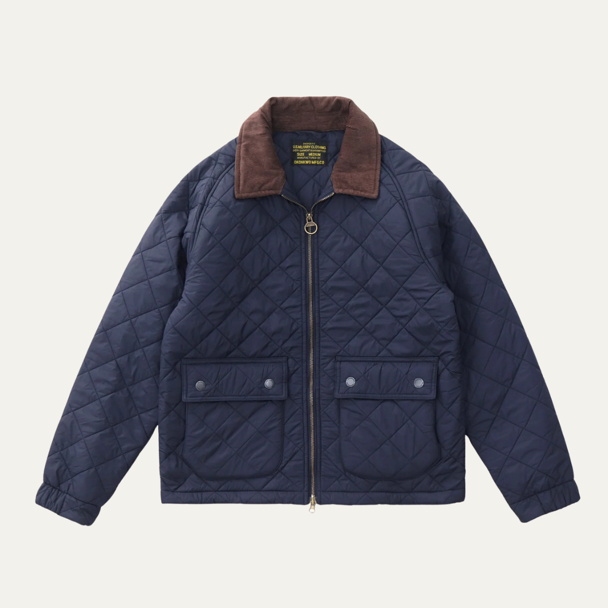 The Trouville Men’s Retro Quilted Winter  Bomber Jacket