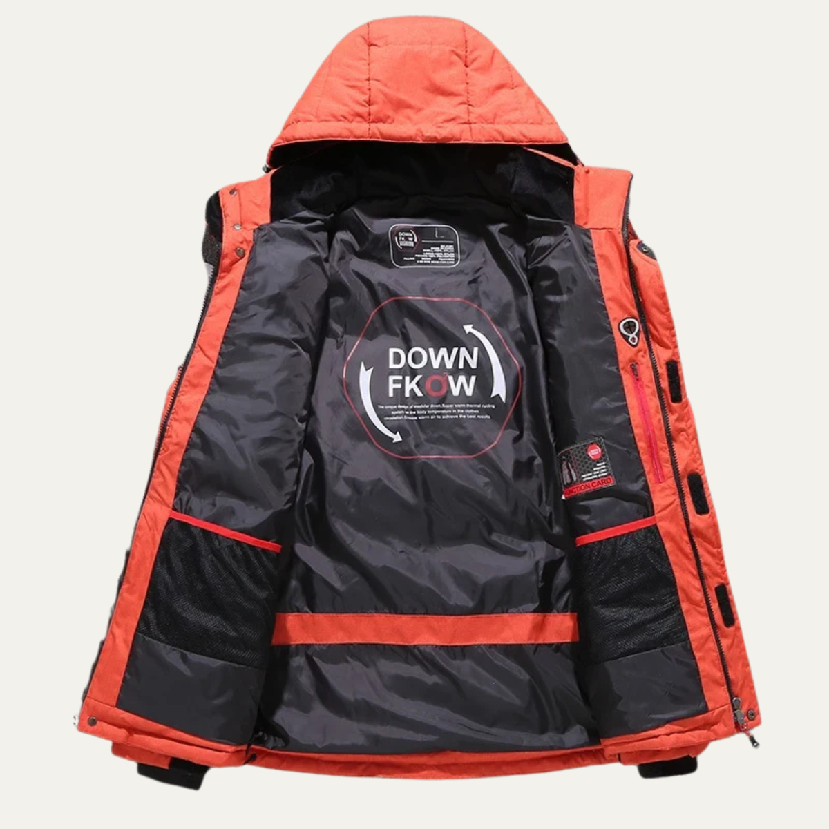 The Conwy Men’s Warm Hooded Puffer Outdoor Jacket