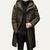 The Woking Men’s Thermal Longline Black Puffer Coat with Hood