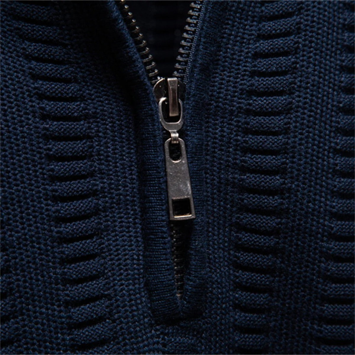 The Cotswold Men’s Half Zip Knit Winter Jumper