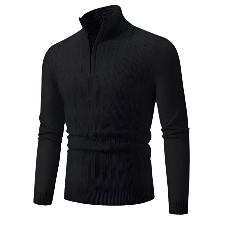 The Gstaad Half Zip Jumper-The British Gentlemen