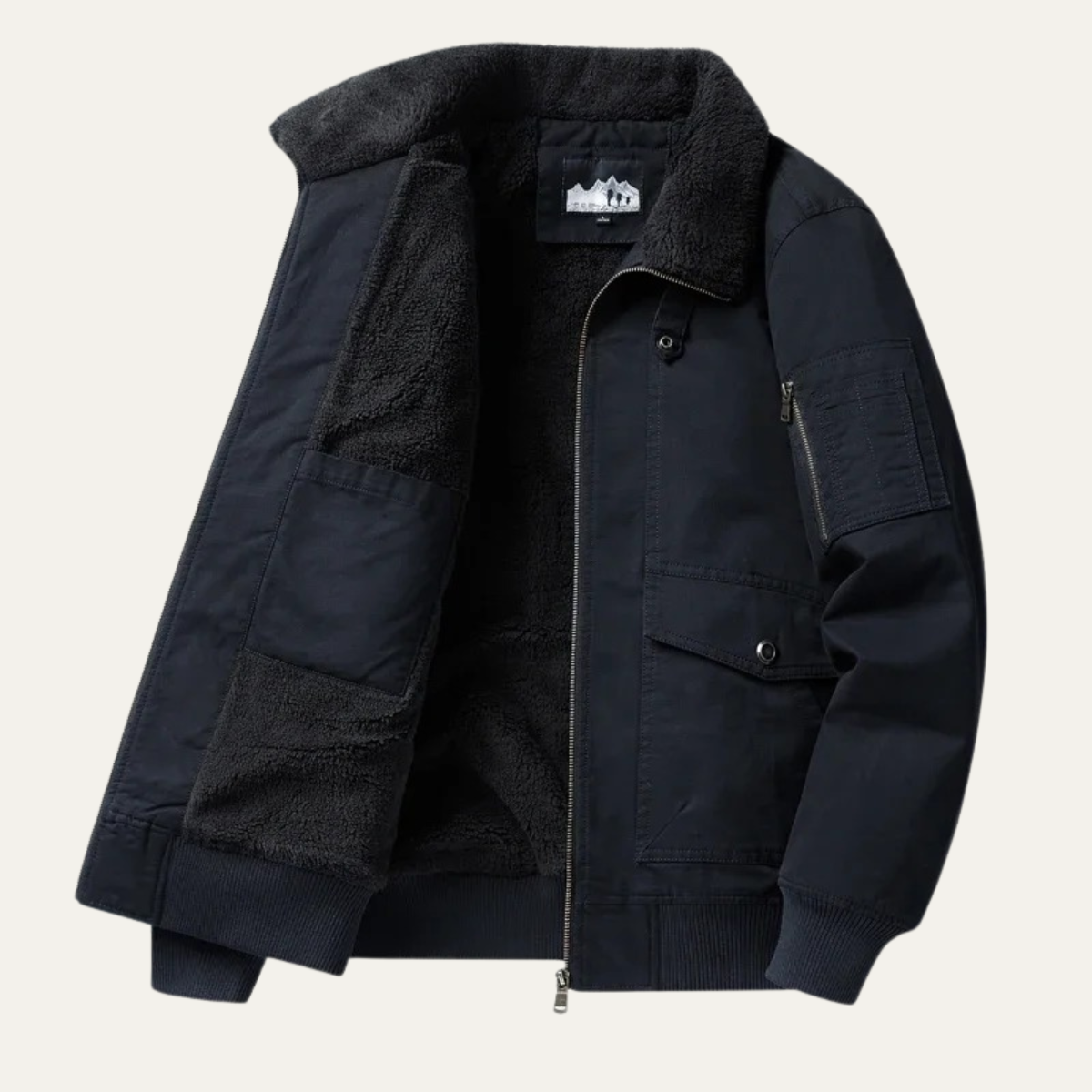 The Ironbridge Men’s Warm Winter Fleece Bomber Jacket