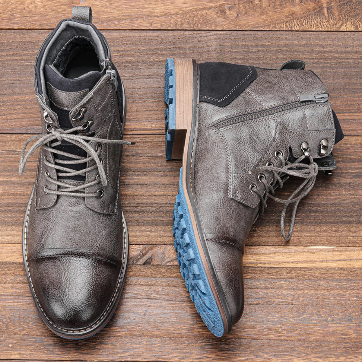 The Whitstable Men’s Casual Lace Up Leather Ankle Boots