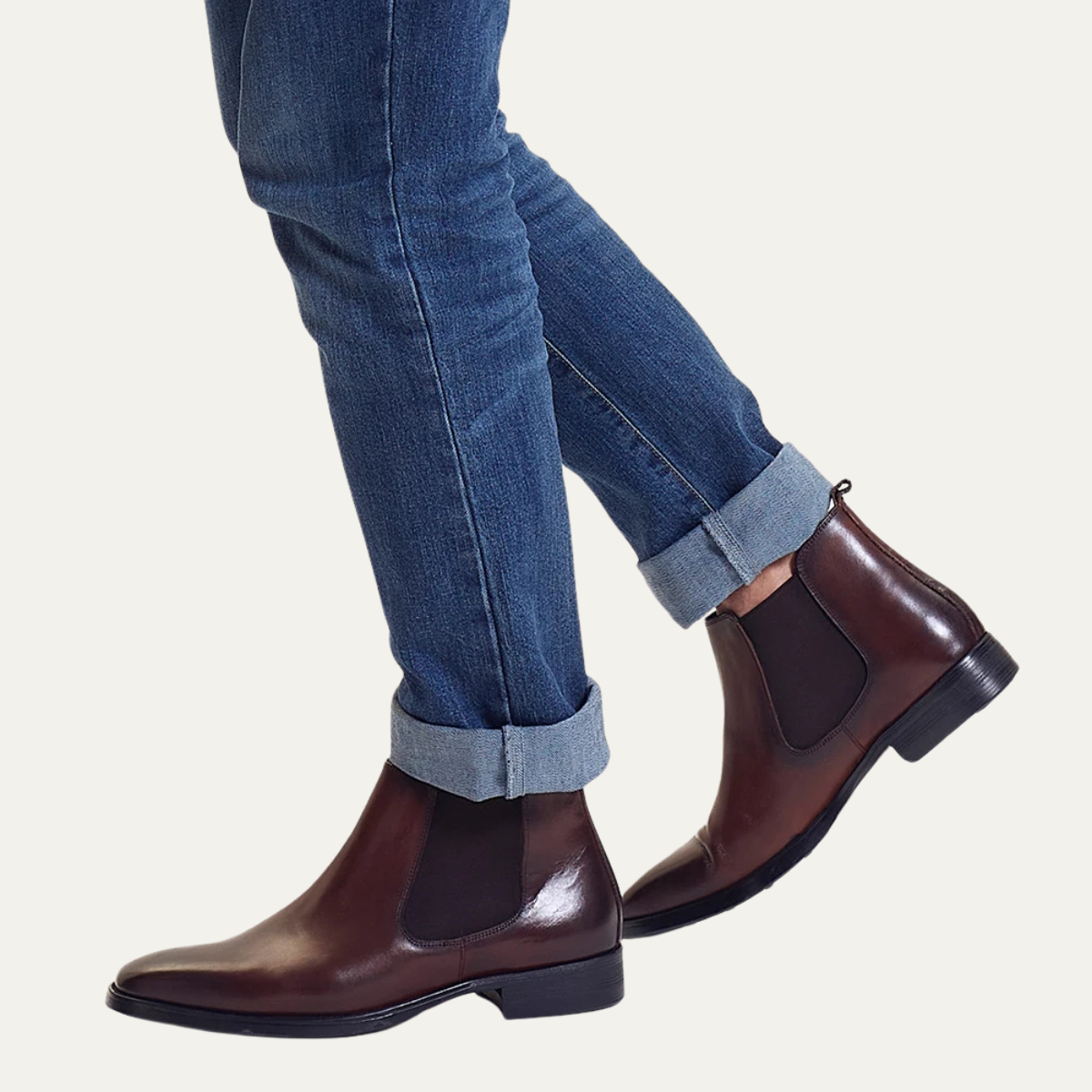 The Kirkwall Men's Polished Leather Smart Chelsea Boots