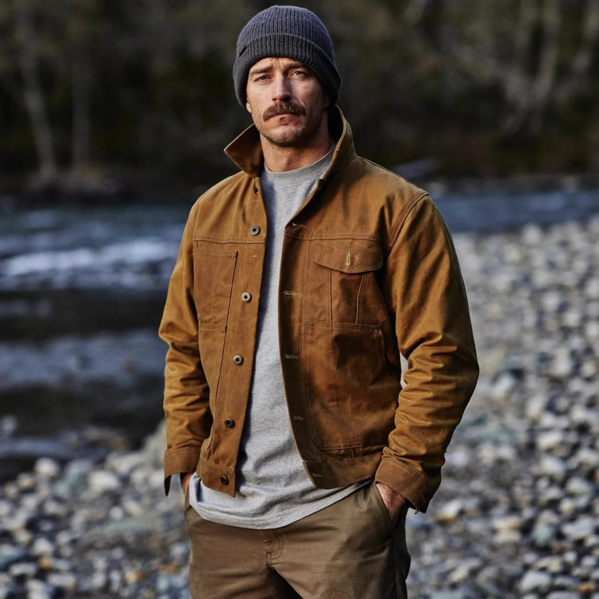 The Balmoral Men’s Retro Ranch Style Canvas Jacket