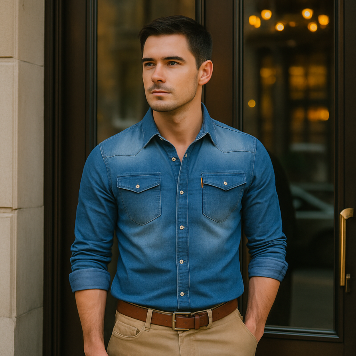 The Ashford Denim Shirt for Men