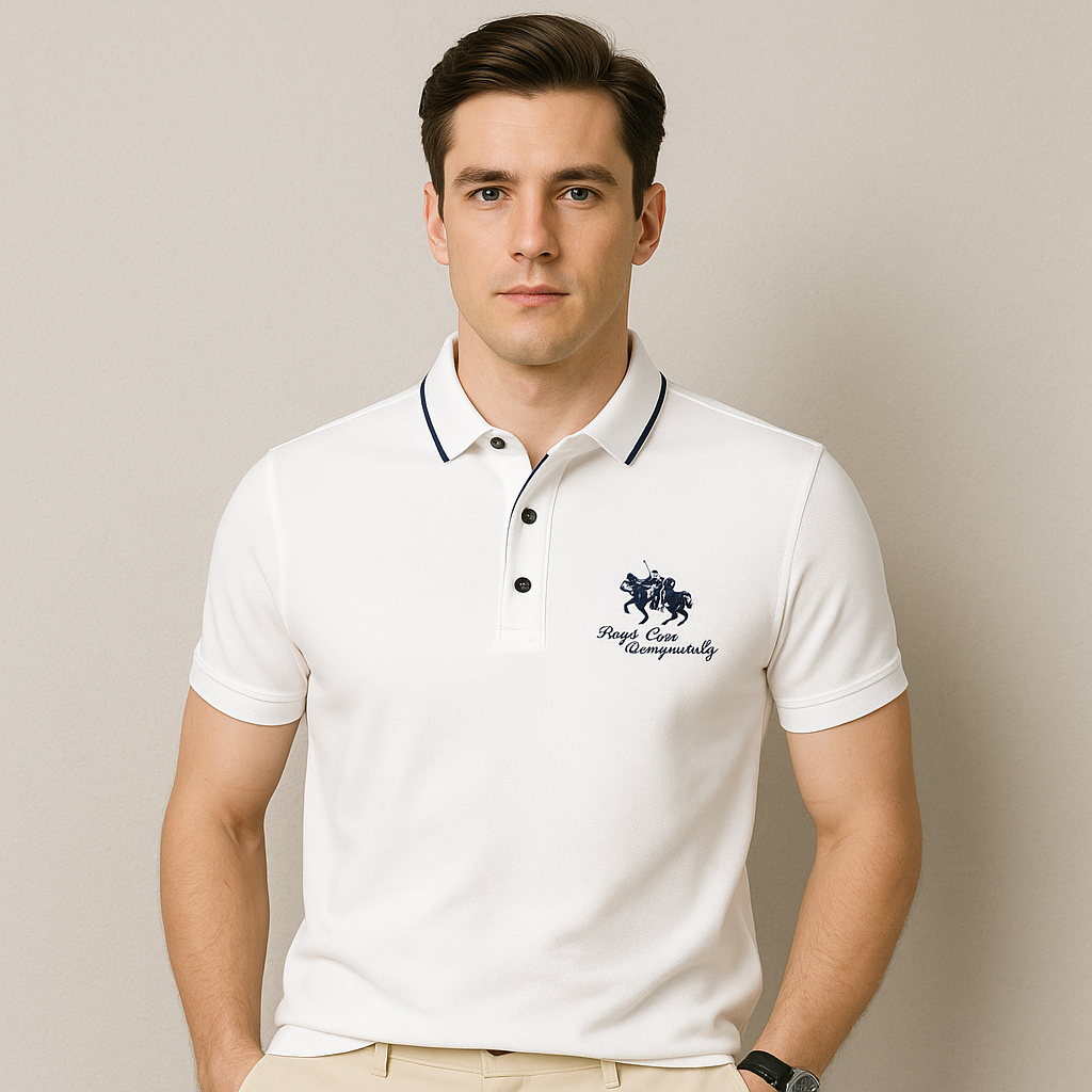 Men’s Classic Slim Fit Cotton Polo Shirt-The British Gentlemen