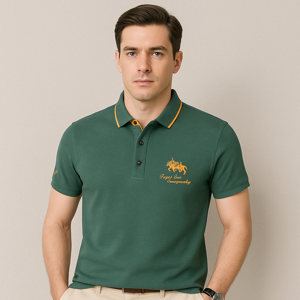 Men’s Classic Slim Fit Cotton Polo Shirt-The British Gentlemen