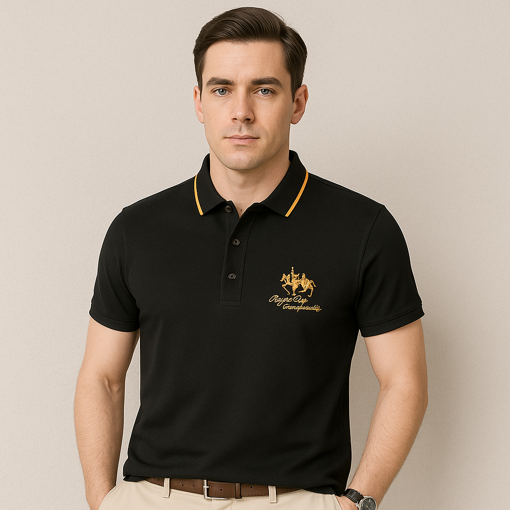 Men’s Classic Slim Fit Cotton Polo Shirt-The British Gentlemen