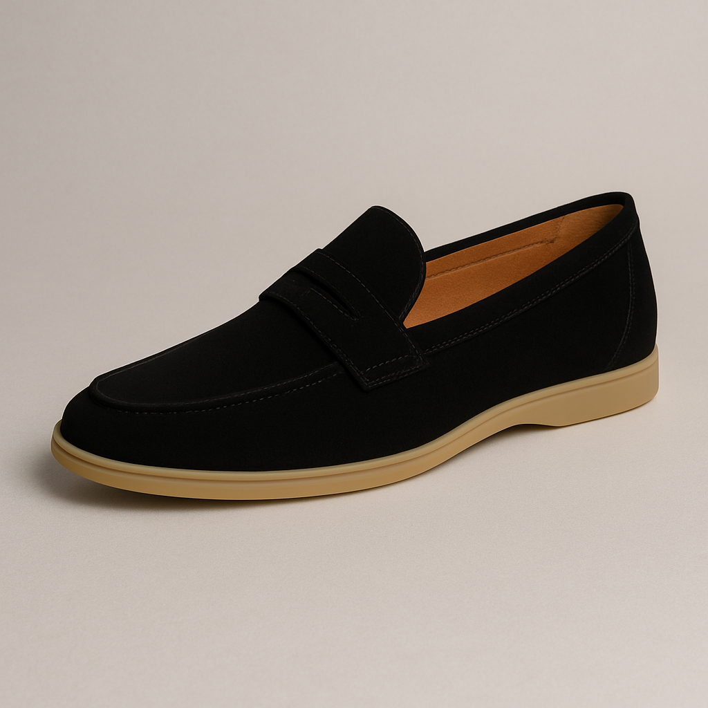 Men’s Comfortable Suede Slip On Loafers-The British Gentlemen