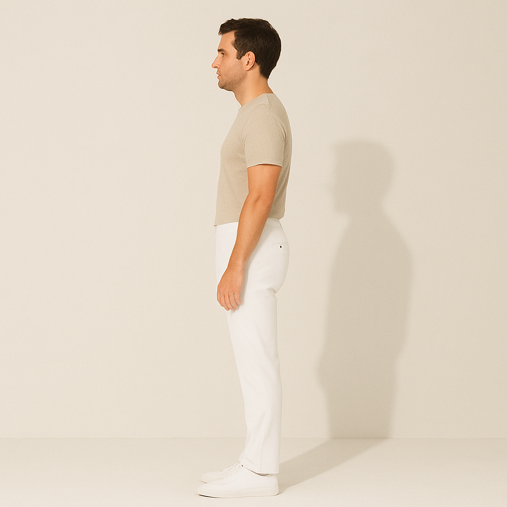 The Santorini Classic Chino Trousers For Men - White