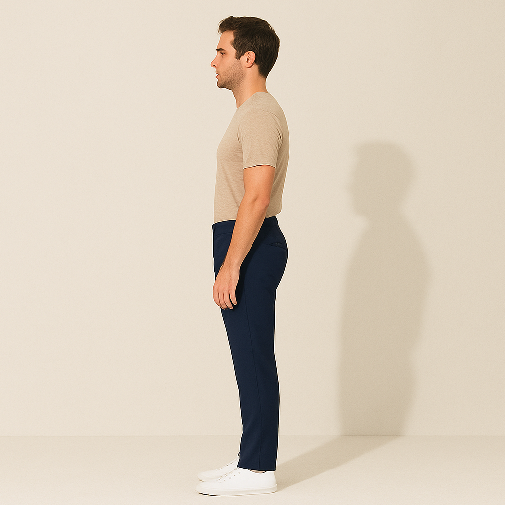 The Santorini Classic Chino Trousers For Men - Navy Blue