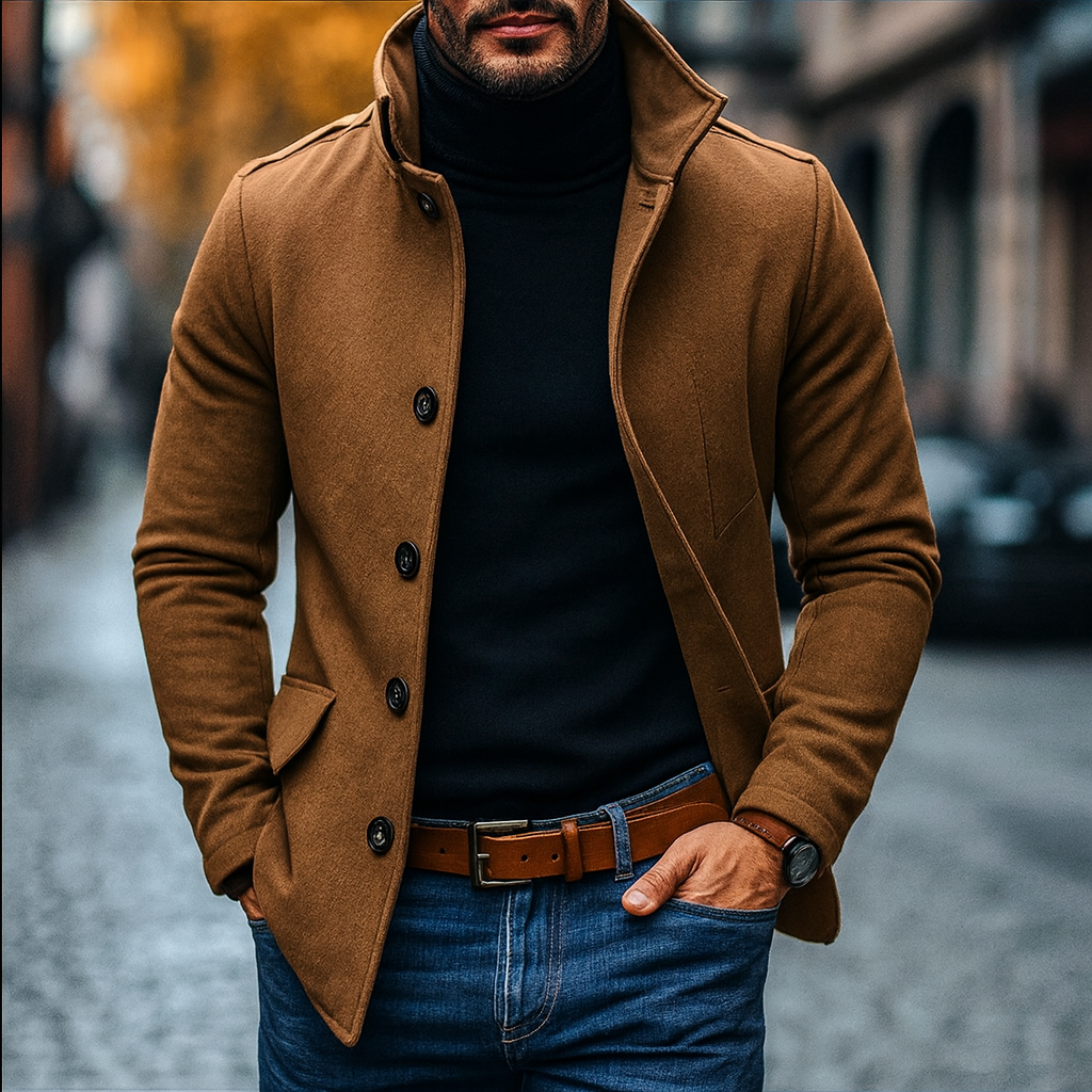 The Rome Wool Coat – Men’s Smart Tailored Overcoat