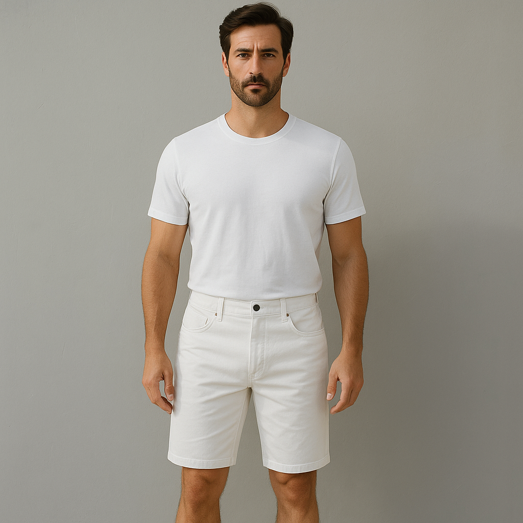 Mens Stylish Breathable Tailored Cotton Cargo Shorts-The British Gentlemen