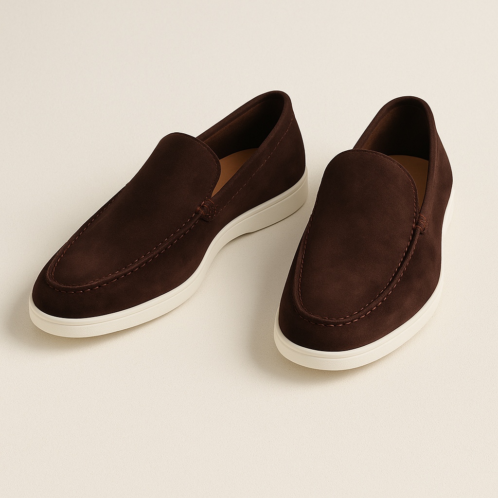 Men’s Comfortable Slip-On Suede Loafers-The British Gentlemen