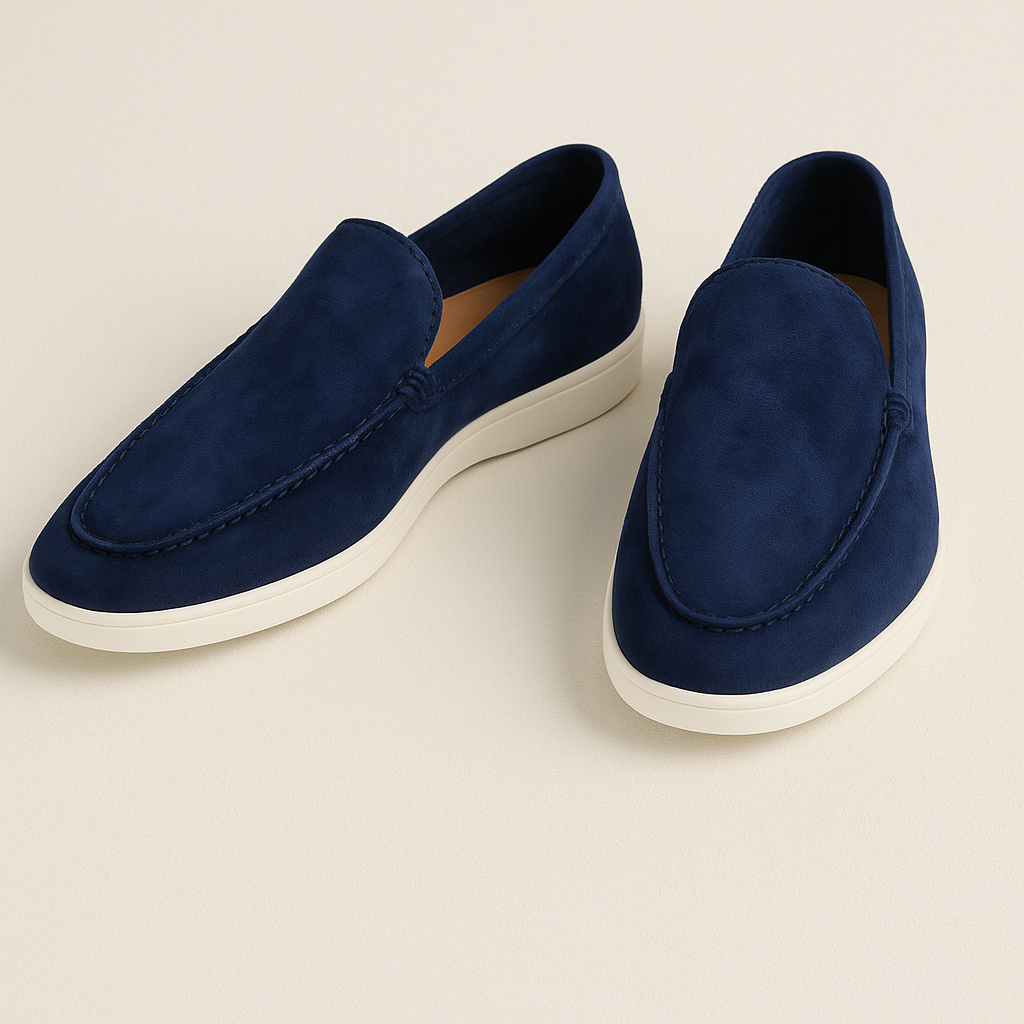 Men’s Comfortable Slip-On Suede Loafers-The British Gentlemen