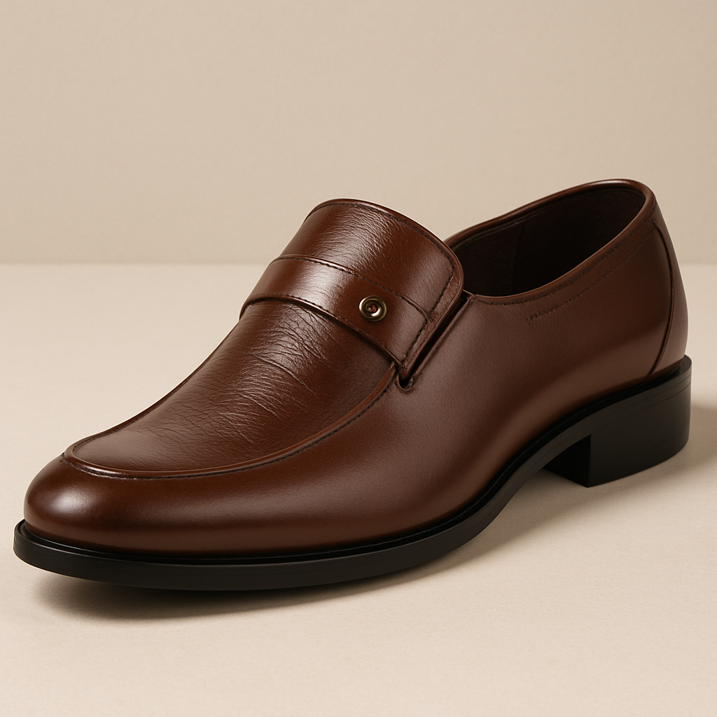 Men’s Classic Leather Loafers-The British Gentlemen