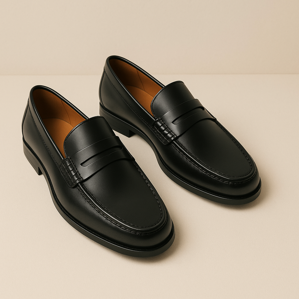 Men's Leather Loafers Classic Comfortable Slip-On-The British Gentlemen