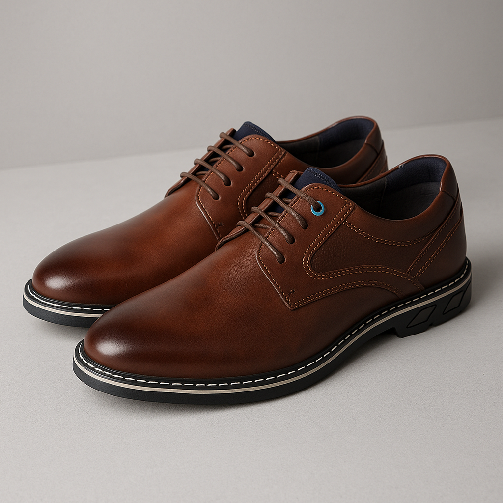 Men's Leather Oxford Shoes Comfort-The British Gentlemen
