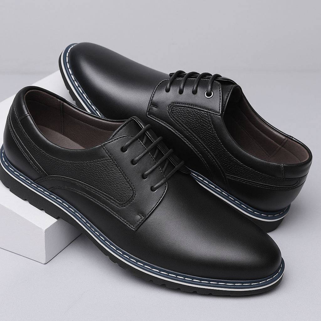 Men's Leather Oxford Shoes Comfort-The British Gentlemen