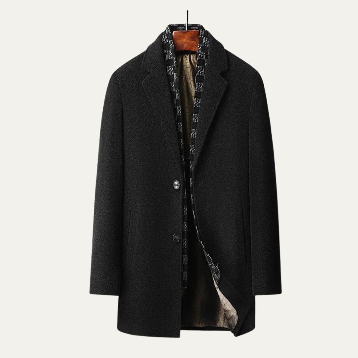 The Ortigia Men’s Wool Blend Winter Business Long Coat