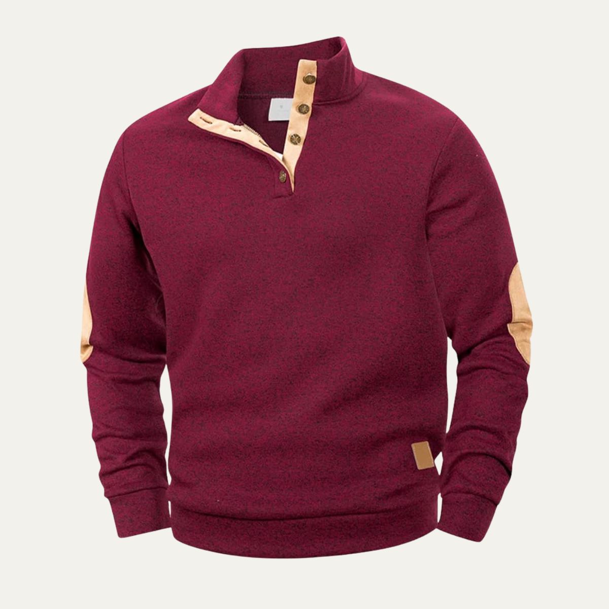 The Pantelleria Men’s Warm Quarter Button Fleece Jumper