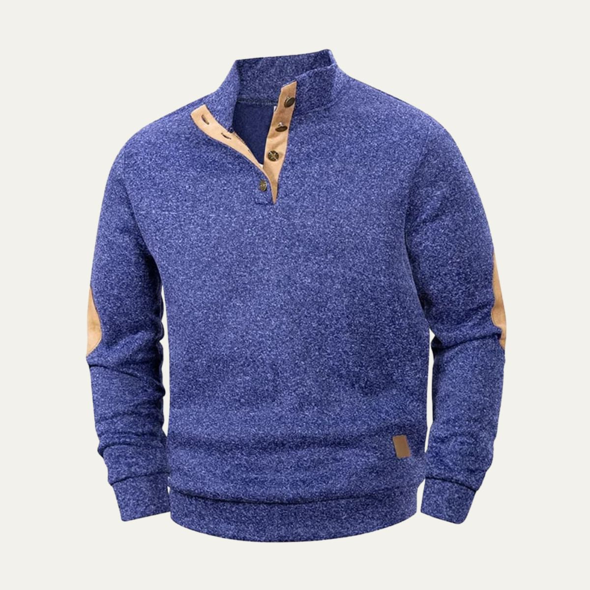 The Pantelleria Men’s Warm Quarter Button Fleece Jumper