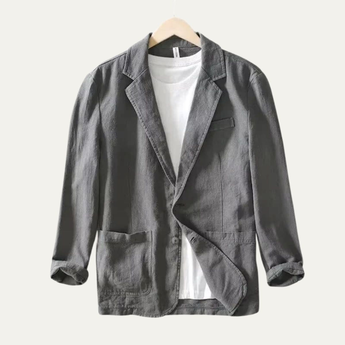 The Soriano Men’s Casual Linen Lightweight Blazer