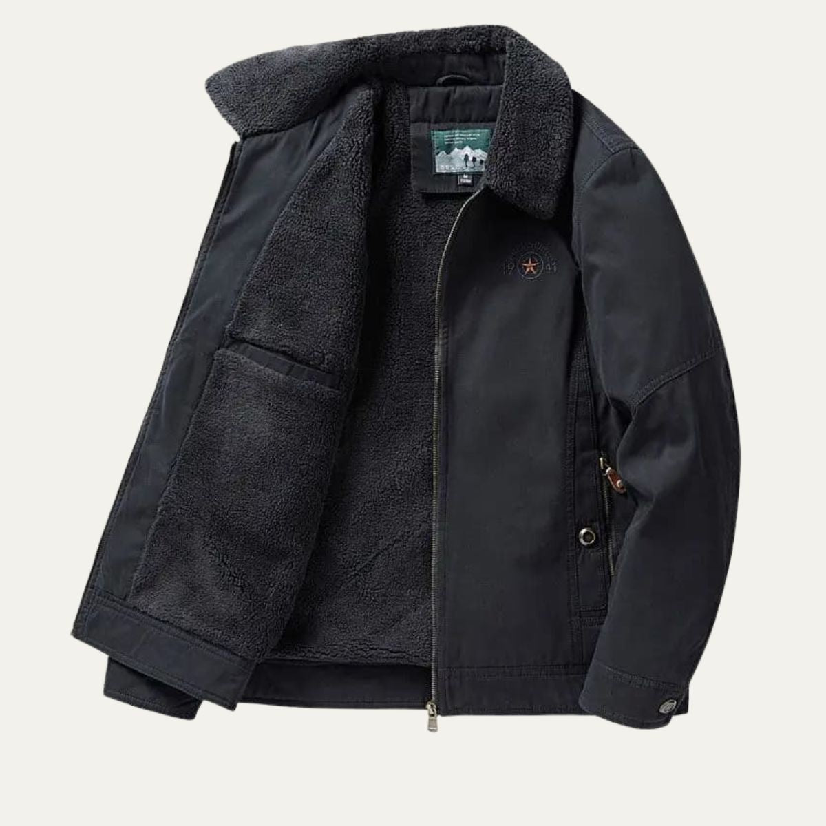 The Neive Men’s Winter Fleece Lined Lightweight Blazer Jacket