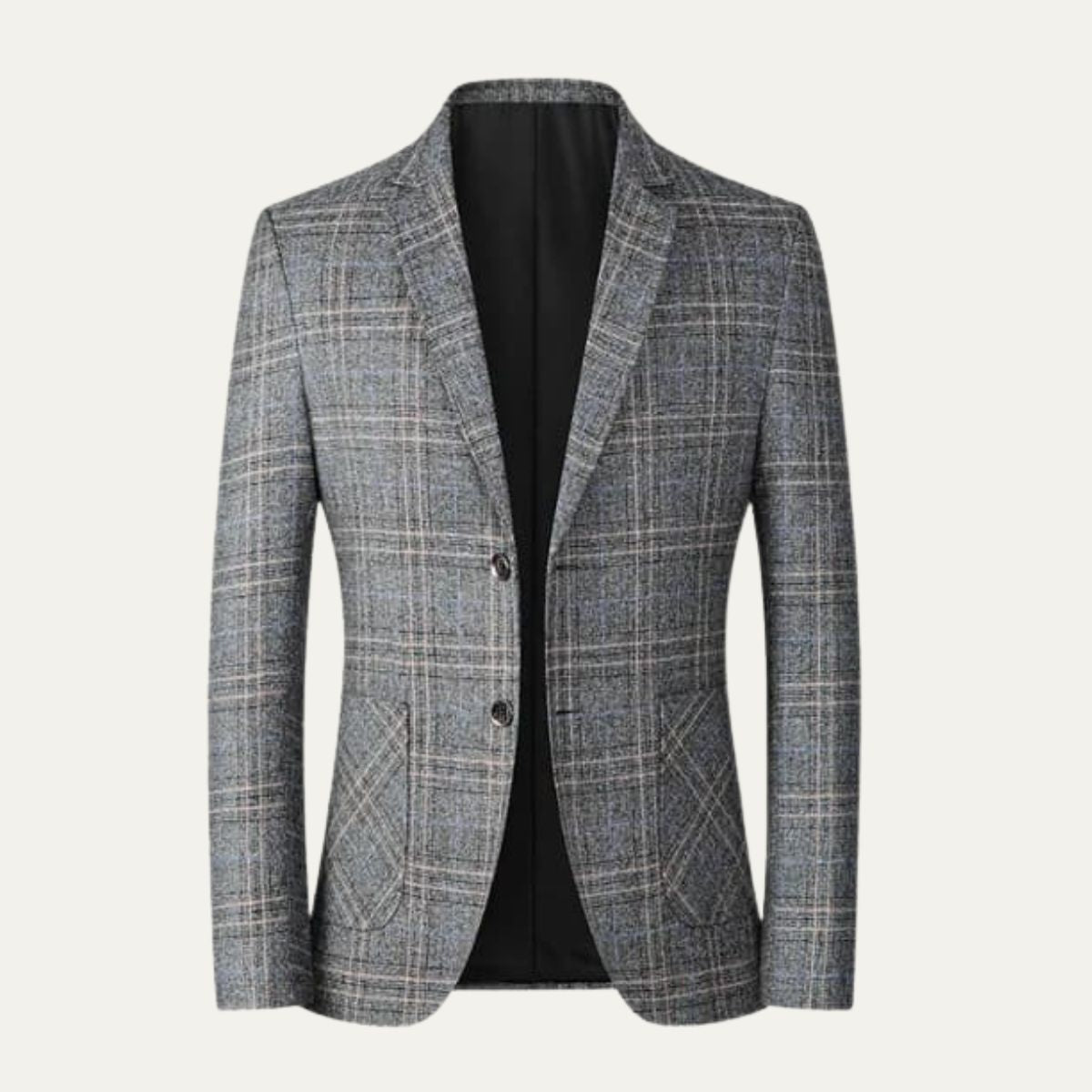 The Novara Men’s Classic Plaid Lightweight Blazer