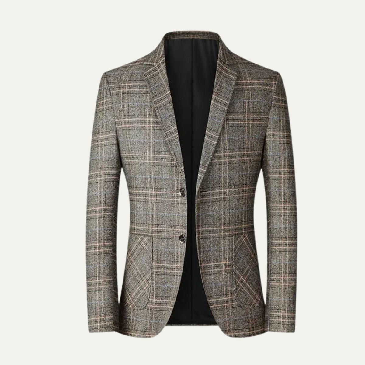 The Novara Men’s Classic Plaid Lightweight Blazer