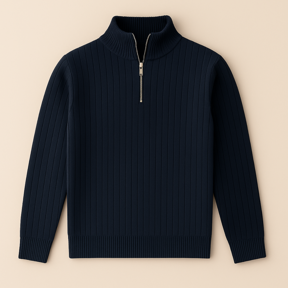 The Ashford Ribbed Half Zip Jumper for Men