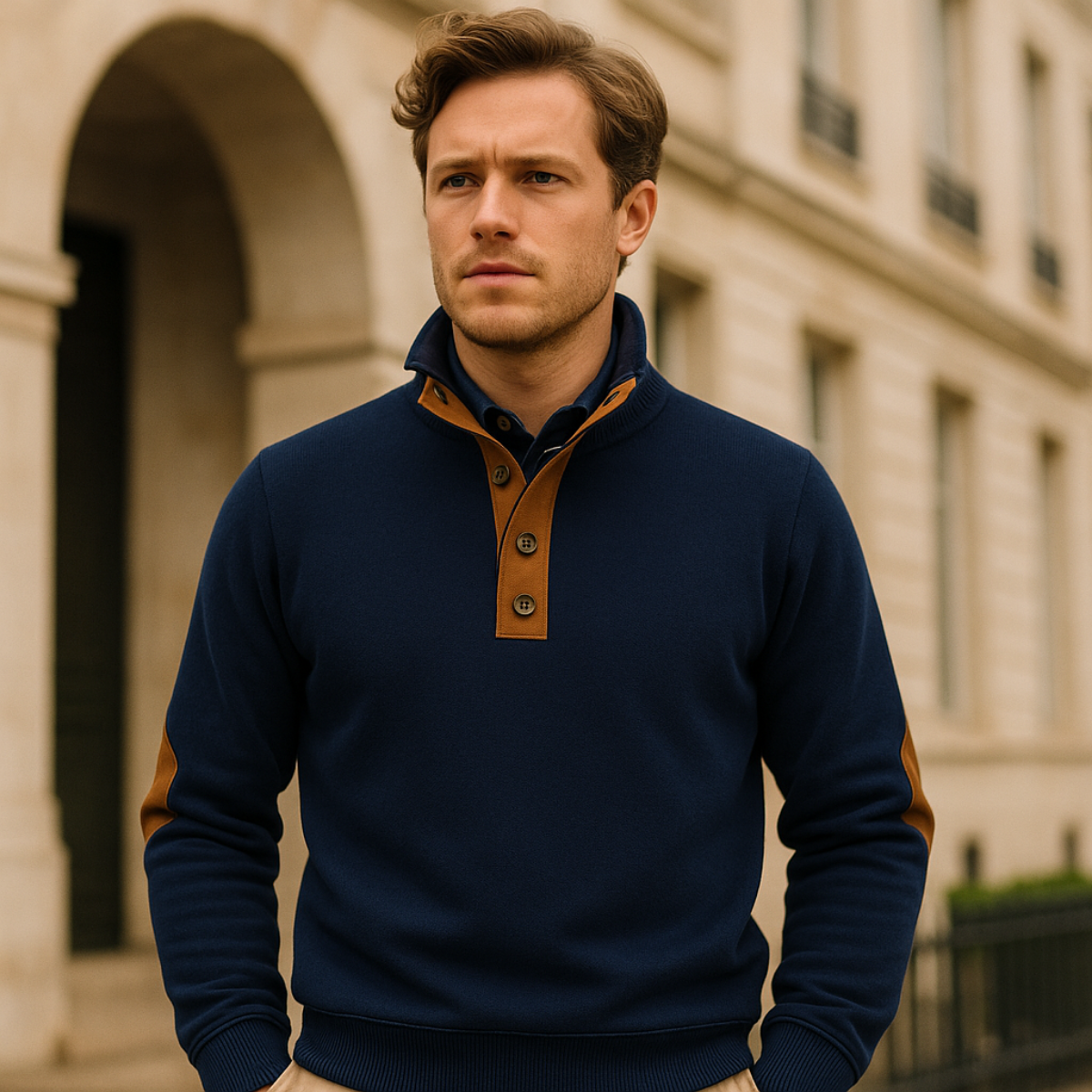 The Oxford Quarter Zip Jumper