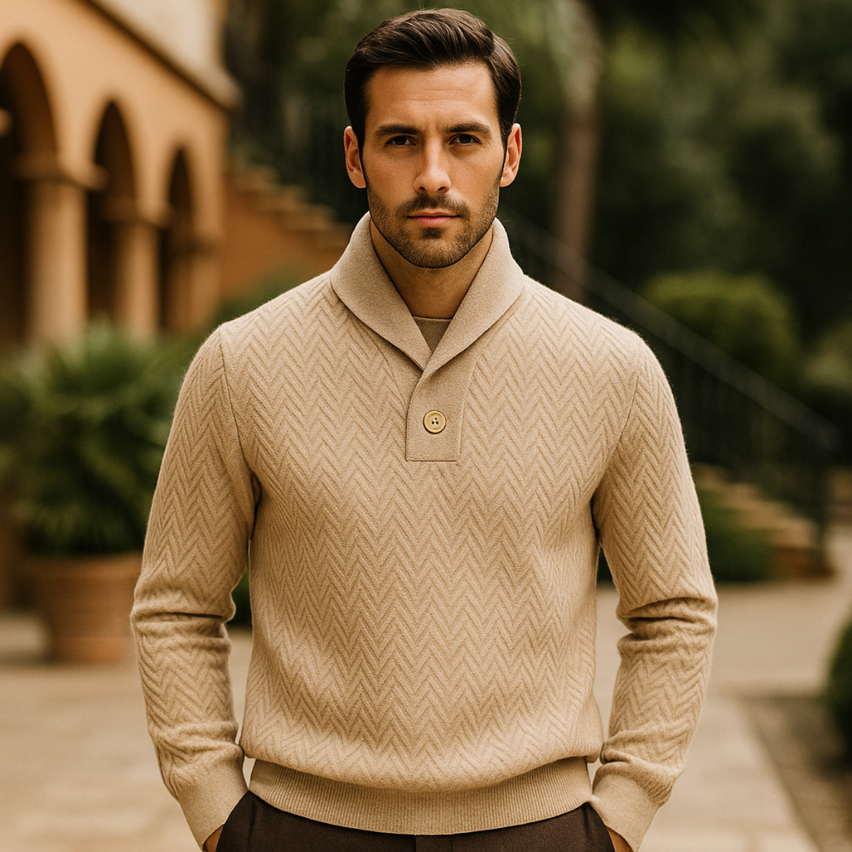 The Capri Luxury V-neck Jumper