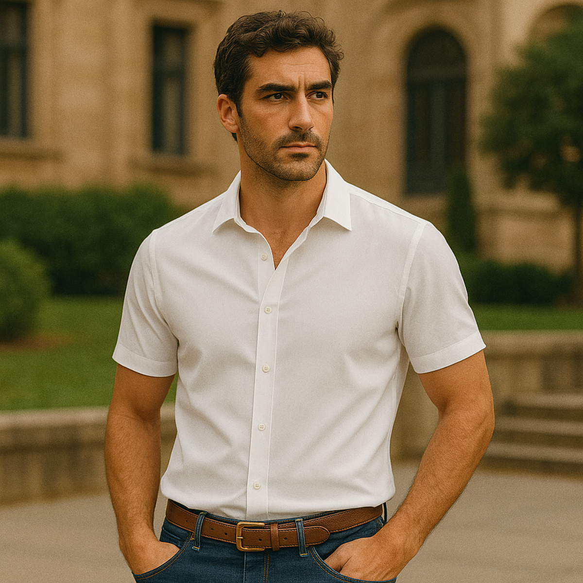 The Westmere Linen Shirt – Short Sleeve Shirt for Men