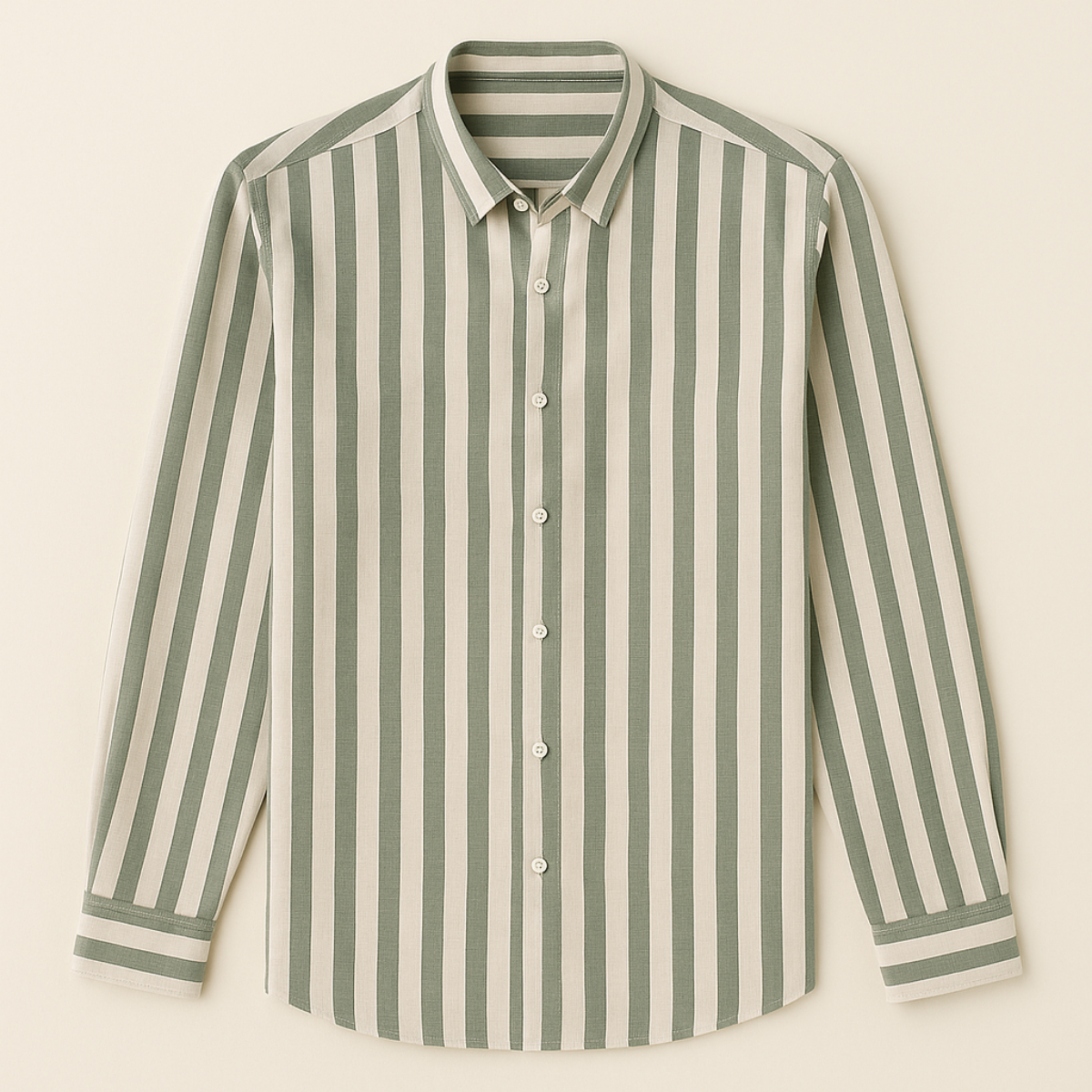 The Portwell Linen Stripe Shirt for Men