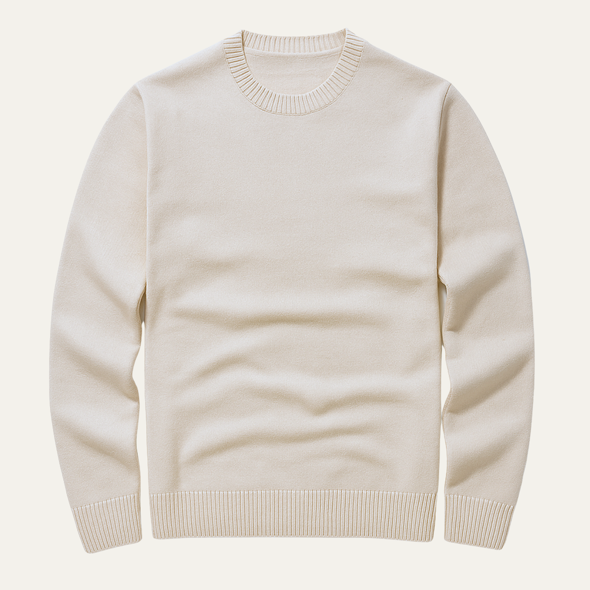 The Torcello Men's Slim Fit Thick Crew Neck Knit Jumper