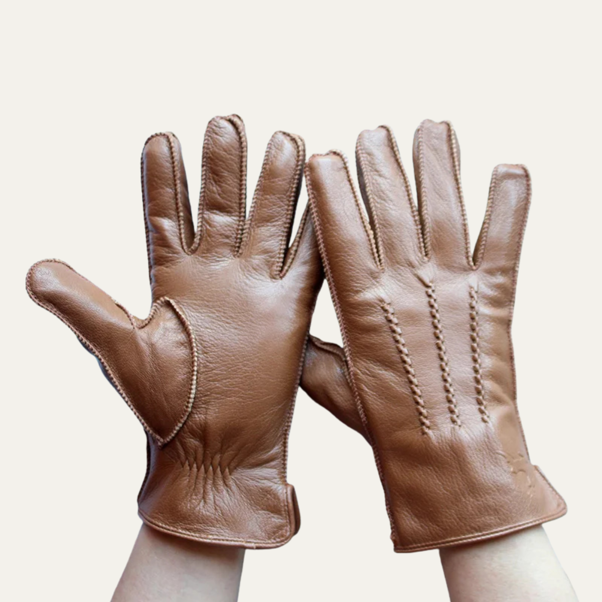 The Ravenshire Men's Velvet Lining Winter Gloves