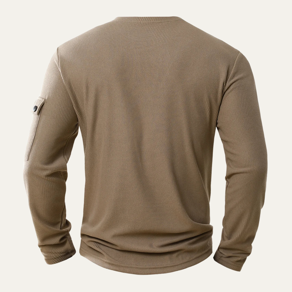 The Maremma Men’s Casual Henley Waffle Knit Jumper