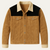 The Dakota Men’s Vintage Brown Suede Trucker Jacket