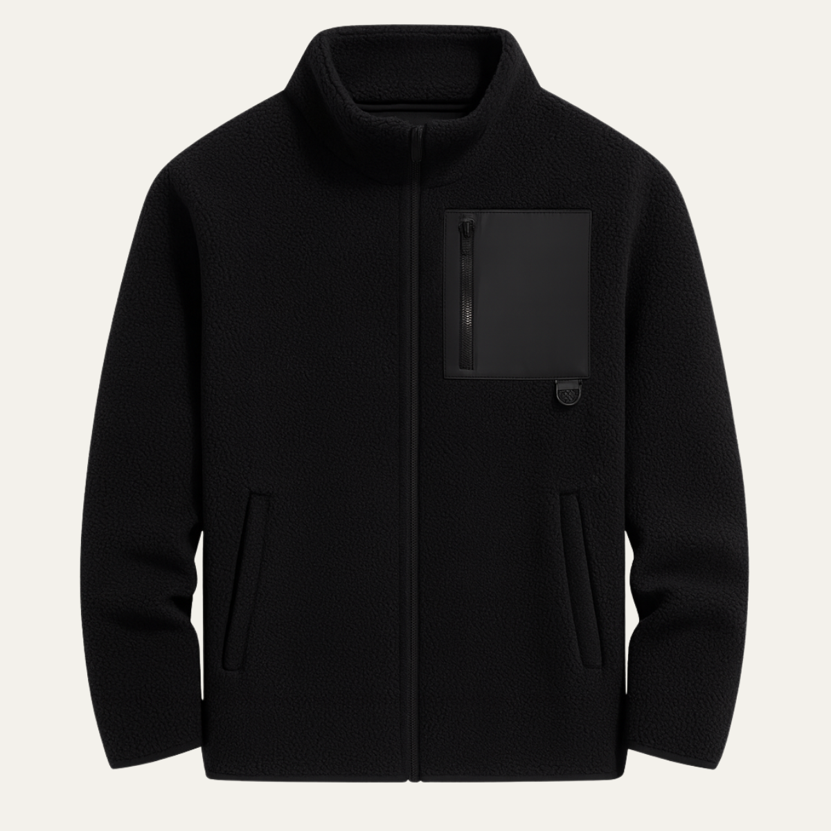 The Merano Men's Warm Polar Zip Up Fleece Jacket with Stand Collar