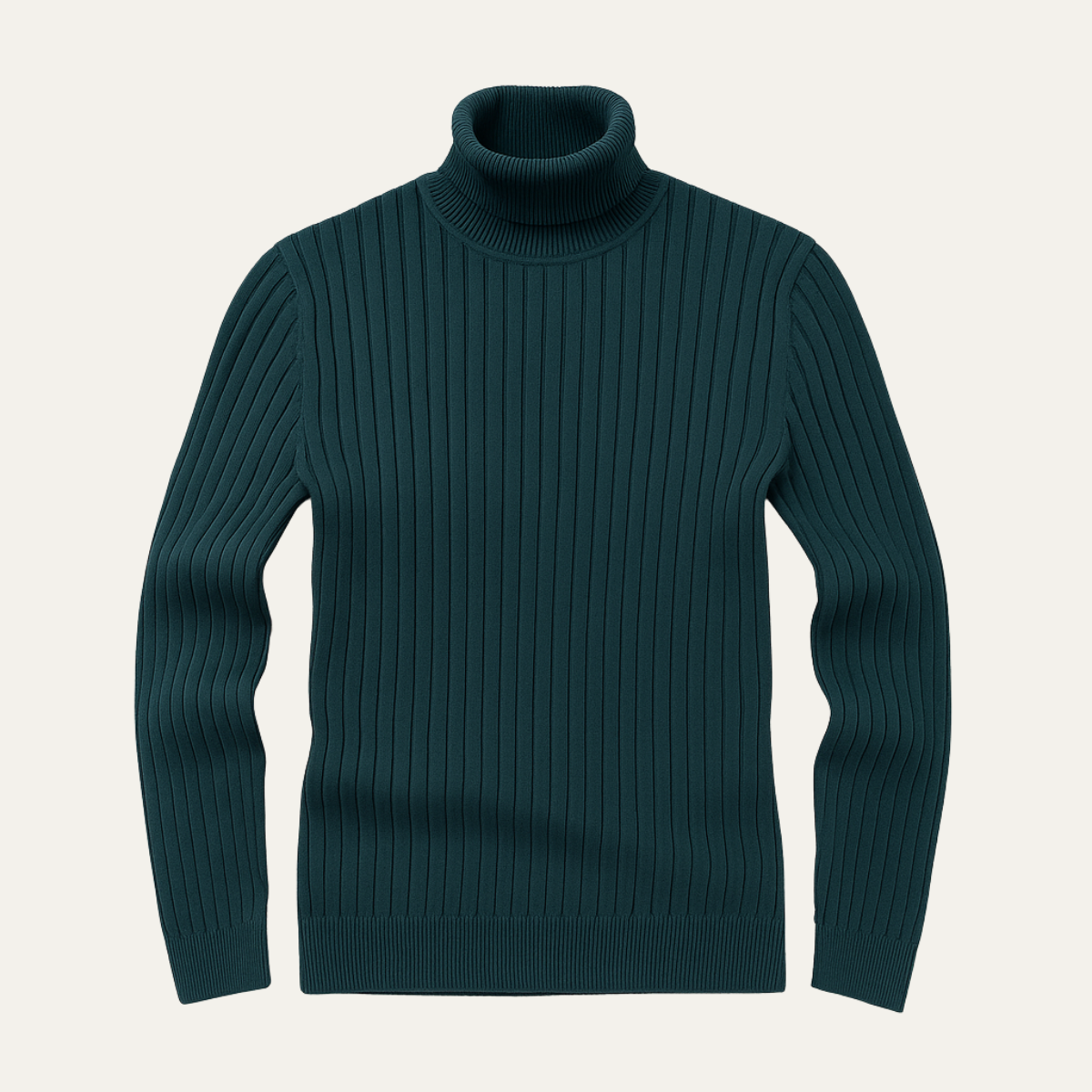 The Minori Men’s Premium Knit Ribbed Turtle Neck Jumper