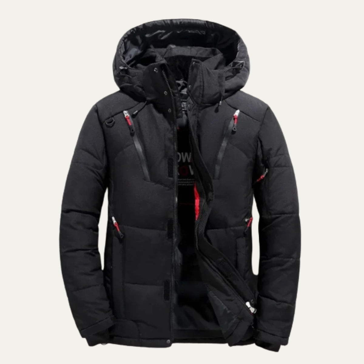 The Conwy Men’s Warm Hooded Puffer Outdoor Jacket