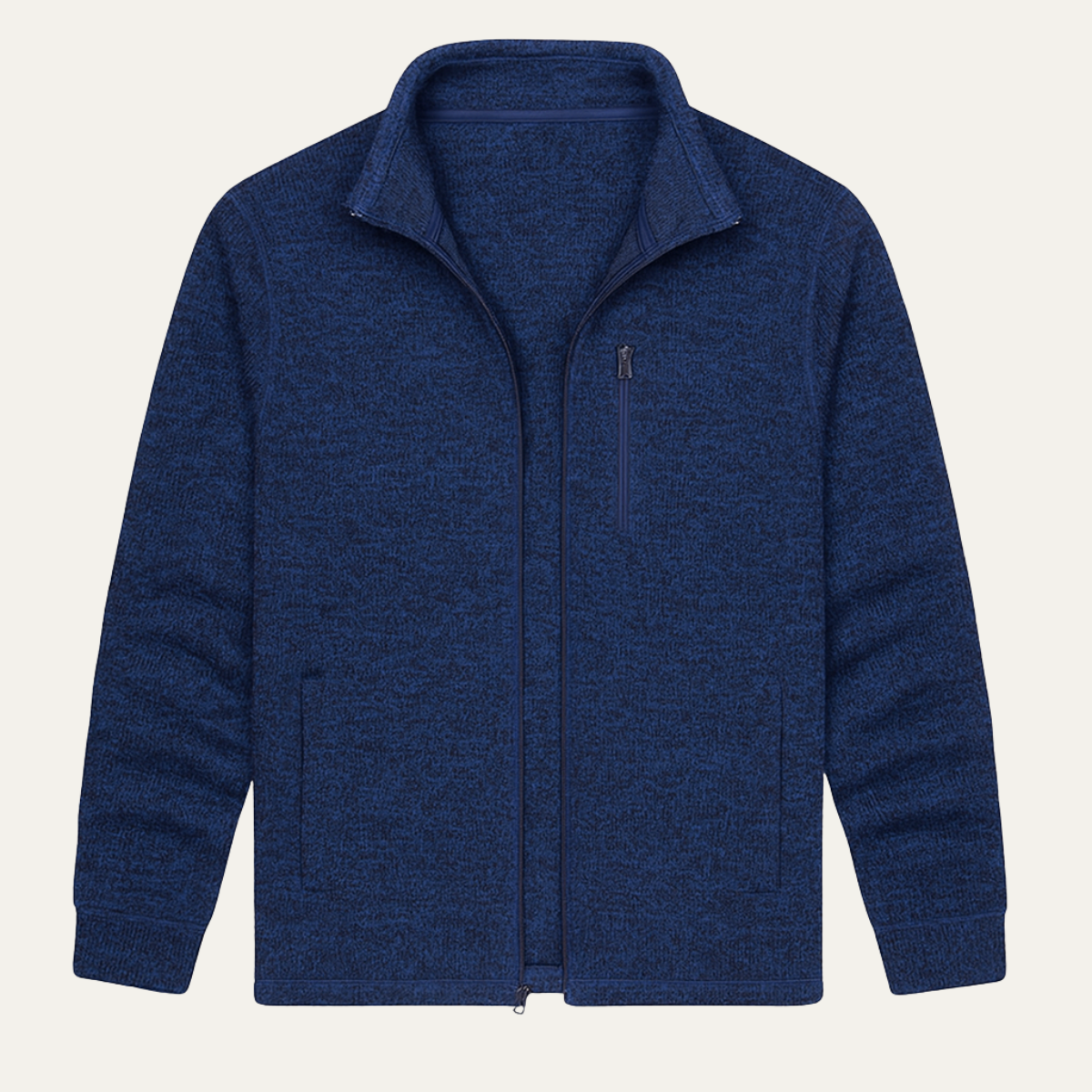 The Paddington Men’s Lightweight Full Zip Knitted Fleece Outdoor Jacket