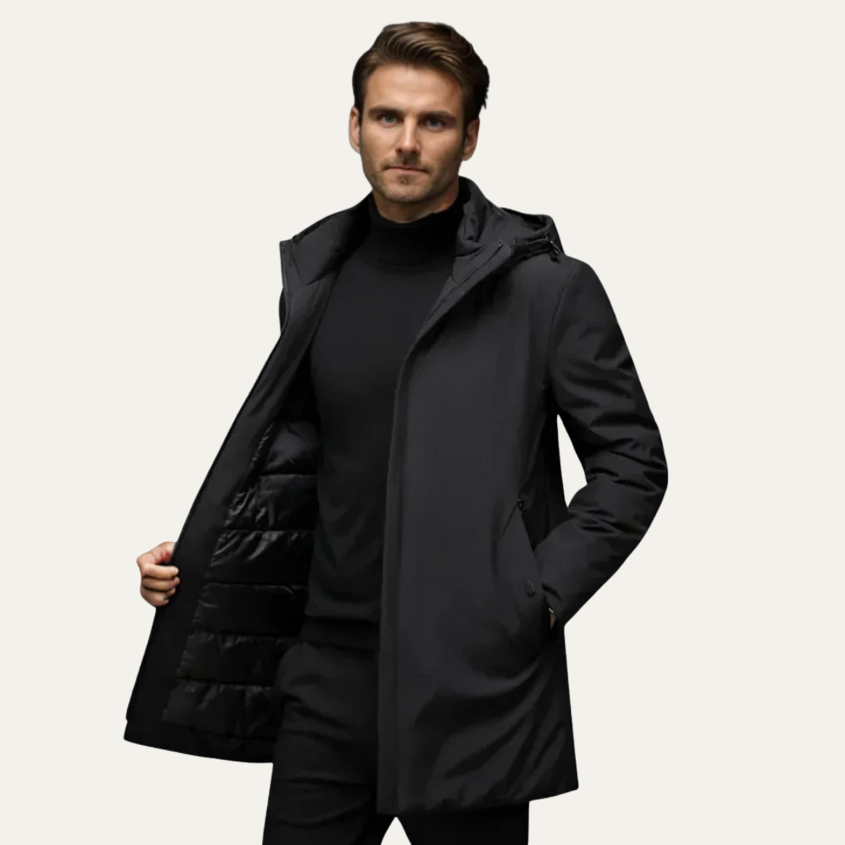 The Maybach Men’s Waterproof Winter Parka Coat Jacket with Hood