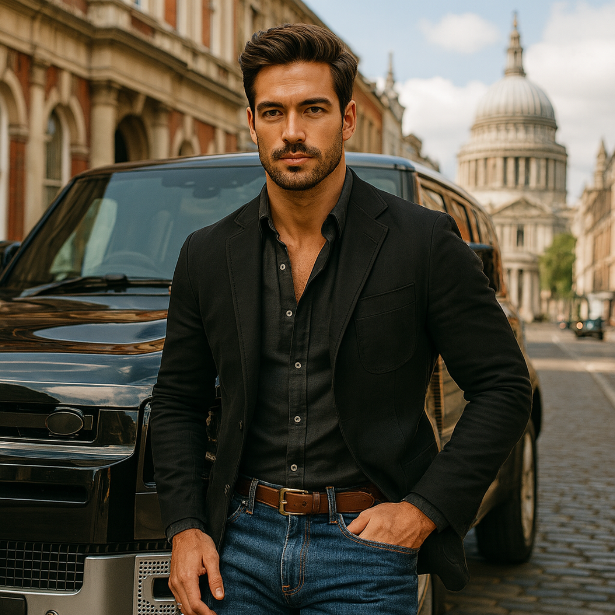 The Reykjavik Men’s Cotton Blazer Style Windbreaker with Pockets