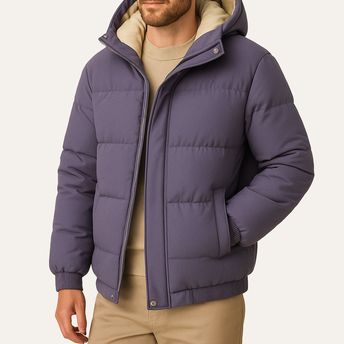 The Berlin Men's Hooded Puffer Jacket - Waterproof Down Parka
