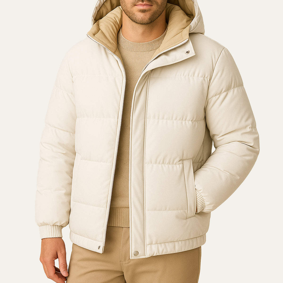 The Berlin Men's Hooded Puffer Jacket - Waterproof Down Parka