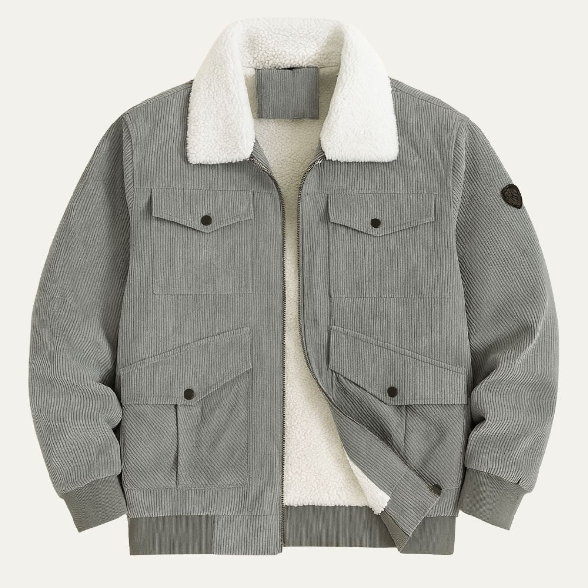 The Tallinn Fleece Lined Vintage Corduroy Jacket for Men