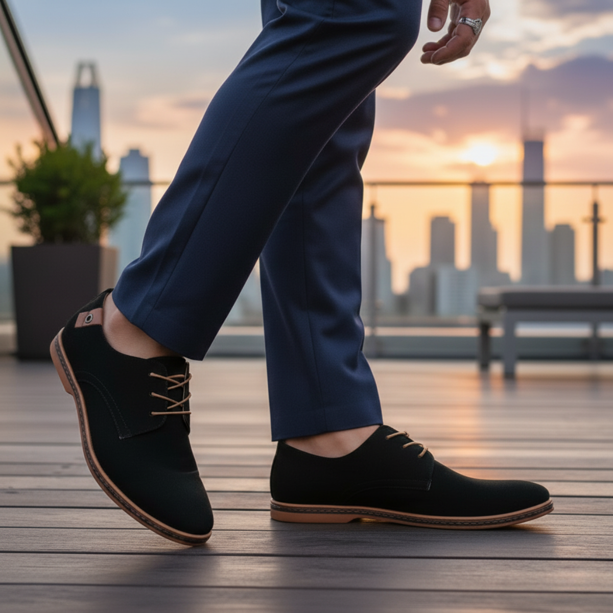 The Devon Suede Shoes – Classic Derby Style